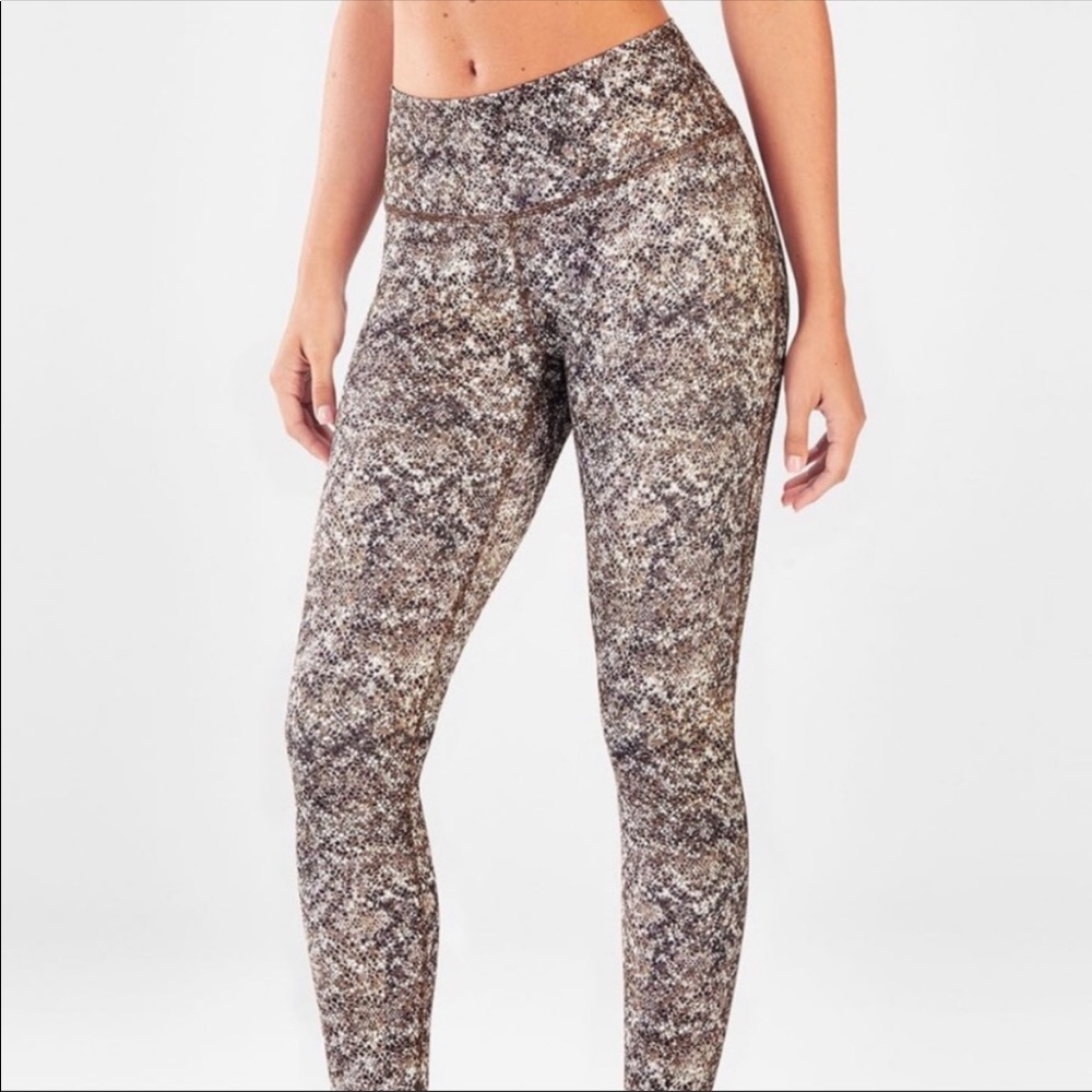 Fabletics reptile print leggings